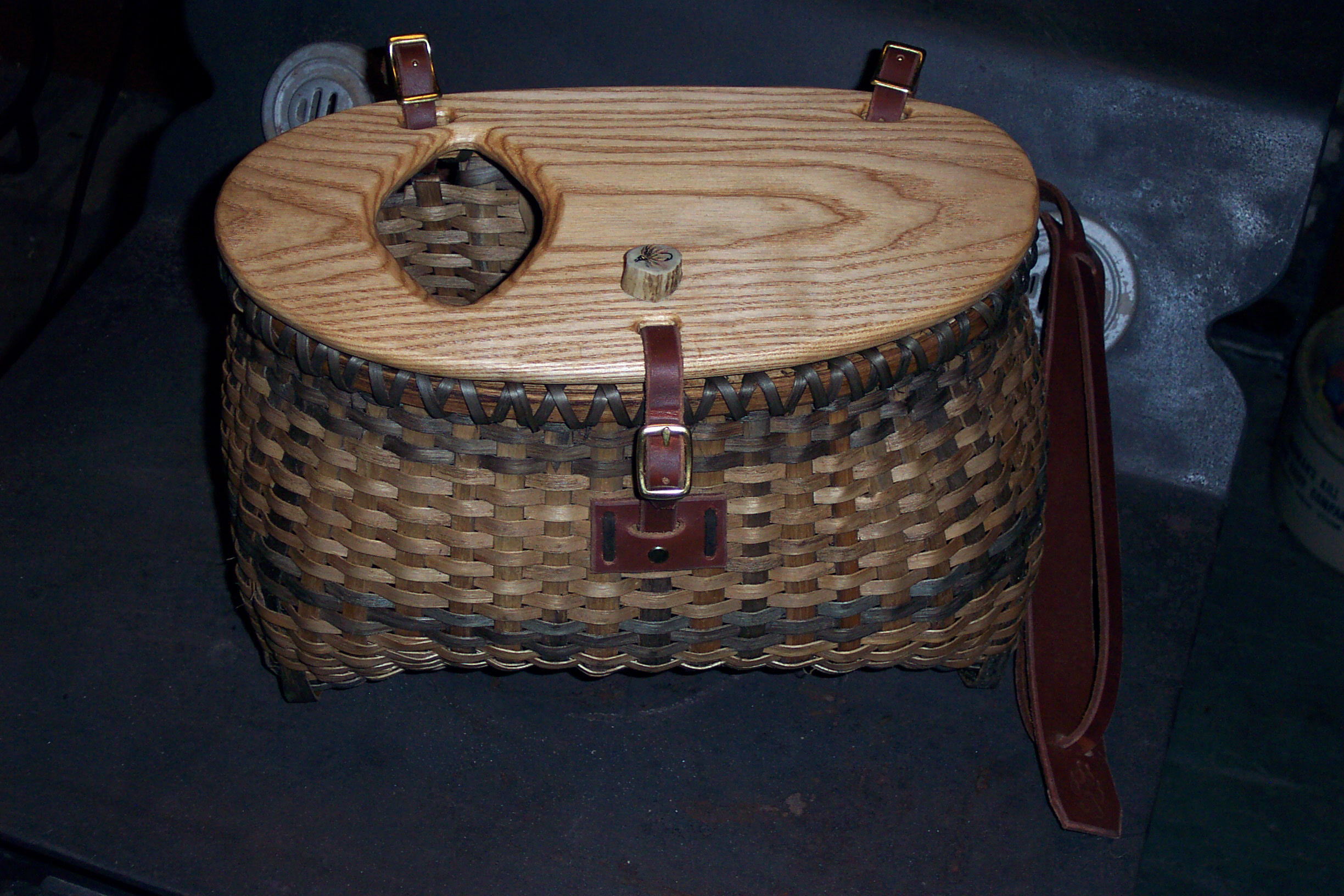 Vintage Fishing Basket 